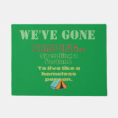 camping joke for dad deurmat (Voorkant)