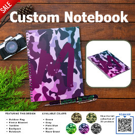 Camping Journaal | ADD INITIAL Camouflage Kids Tie Notitieboek
