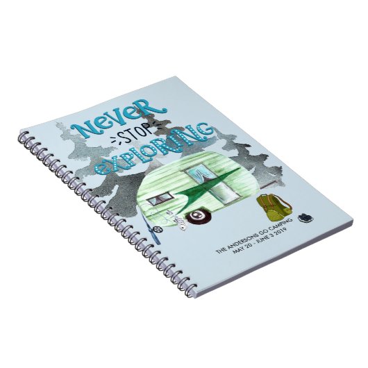 Camping Journal | Aangepaste reisblad Notitieboek (Rechterzijde)