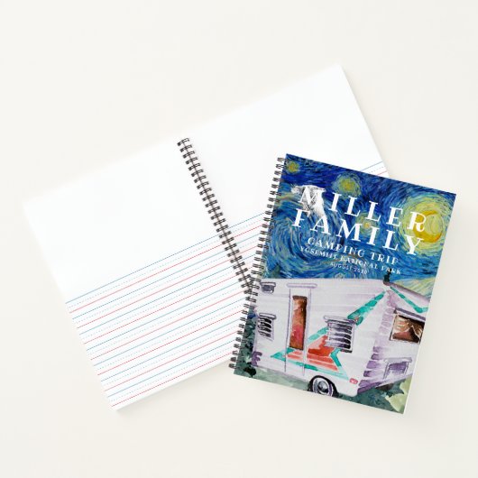 Camping Journal | Aangepaste reisblad Notitieboek (Binnen)