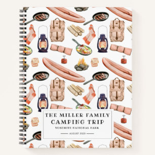 Camping Journal   Aangepaste reisblad Notitieboek