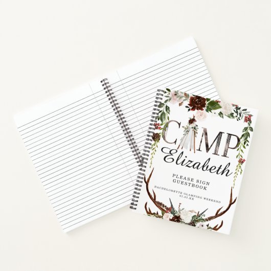 Camping Journal | Bachelorette Glamping Weekend Notitieboek (Binnen)