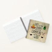 Camping Journal Campfire and Wine Notitieboek (Binnen)