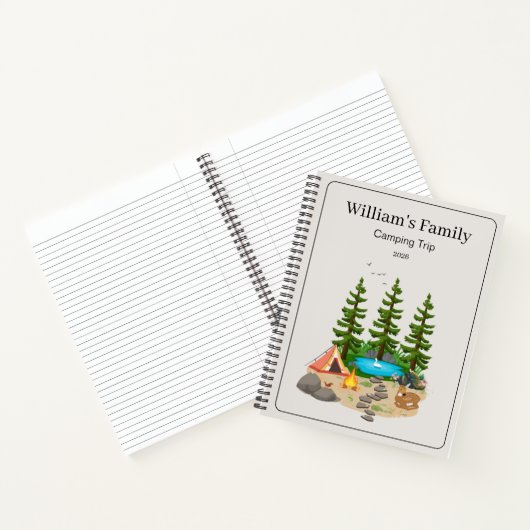 Camping Journal With Camping Illustration Notitieboek (Binnen)