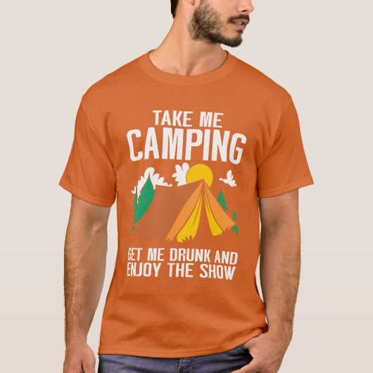 Camping Kampvuur Camper vrienden T-shirt (Voorkant)