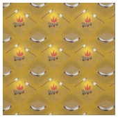 Camping kampvuur en Smores Patroon Stof (Swatch)