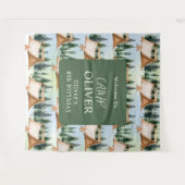 Camping Kampvuur S'mores Outdoor Verjaardag  Wandkleed (Voorkant (horizontaal))