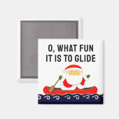 Camping Kano Kajak Stocking Stuffer Magneet (Voorkant / Achterkant)