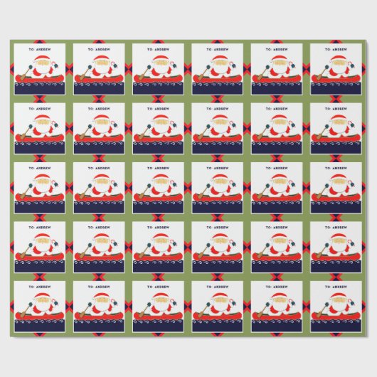 Camping Kano Kerstcadeau Inpakpapier (Vlak)