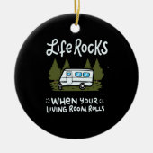 Camping Keramisch Ornament (Voorkant)