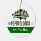 Camping Keramisch Ornament (Links)