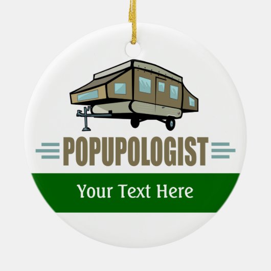 Camping Keramisch Ornament (Achterkant)