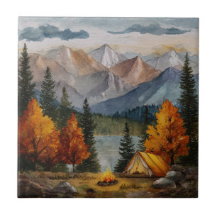 Camping Keramische Tegel Tegeltje