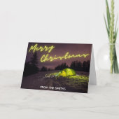 Camping Kerst Kaart (Voorkant)