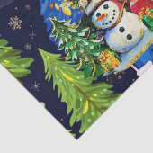 Camping Kerst thema Camper Tissuepapier (Detail)