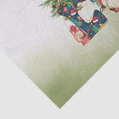 Camping Kerst thema Camper Tissuepapier (Detail)