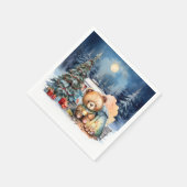 Camping Kerst thema voor camper Servet (Hoek)