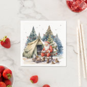 Camping Kerst thema voor camper Servet (Insitu)