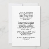 Camping Kerstfeest Kaart (Achterkant)