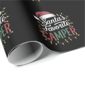 Camping Kerstman's favoriete Camper Gift Cadeaupapier (Rol Hoek)