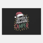 Camping Kerstman's favoriete Camper Gift Inpakpapier Vel (Voorkant)