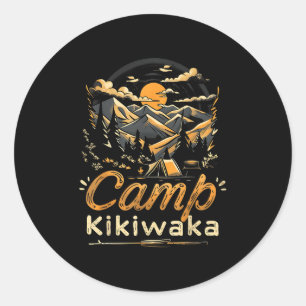 Camping Kikiwaka Camper Hike Tent Forest Mountain Ronde Sticker