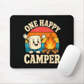 Camping kinderen schattig marshmallow kampvuur muismat (Met muis)