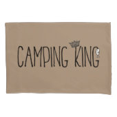 "Camping King and Camping Queen" Kussensloop (Voorkant-Links)