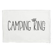 "Camping King and Queen" Kussensloop (Voorkant-Links)