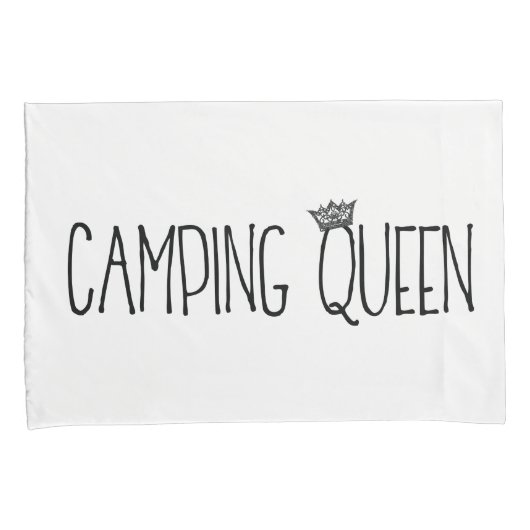 "Camping King and Queen" Kussensloop (Voorkant-Rechts)