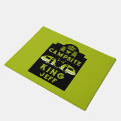 Camping King Cadeaus voor kampeerders Deurmat (Schuin)