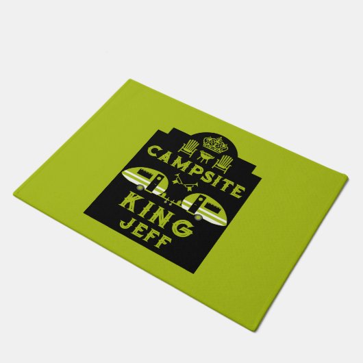 Camping King Cadeaus voor kampeerders Deurmat (Schuin)