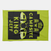 Camping King Cadeaus voor kampeerders Theedoek (Horizontaal)