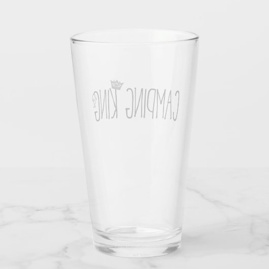 "Camping King" Glas (Achterkant)