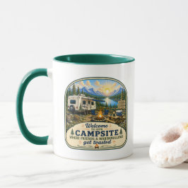 Camping koffiemok - Welkom op onze camping! Mok
