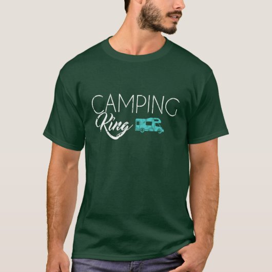 camping koning familie t-shirt (Voorkant)