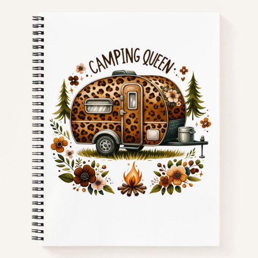 Camping Koningin Journal Notitieboek (Voorkant)