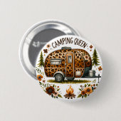 Camping Koningin Knop Ronde Button 5,7 Cm (Voorkant /achterkant)