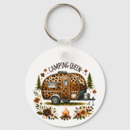 Camping Koningin Sleutelhanger