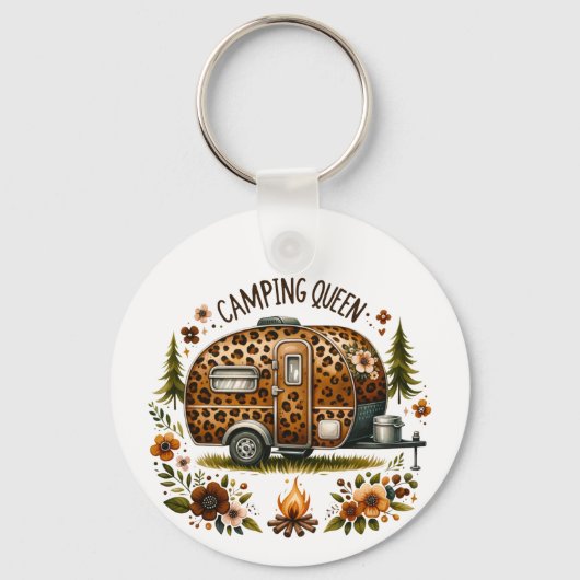 Camping Koningin Sleutelhanger (Voorkant)