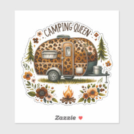 Camping Koningin Sticker