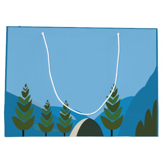 Camping laat me levendig kamperen groot cadeauzakje (Achterkant)
