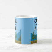 Camping laat me levendig kamperen koffiemok (Center)