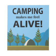 Camping laat me levendig kamperen