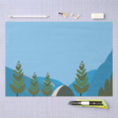 Camping laat me levendig kamperen tissuepapier (Craft)