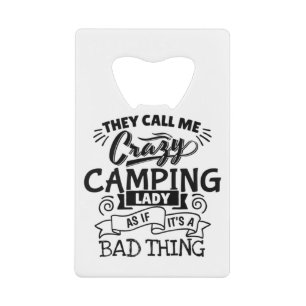 Camping Lady Creditkaart Flessenopener