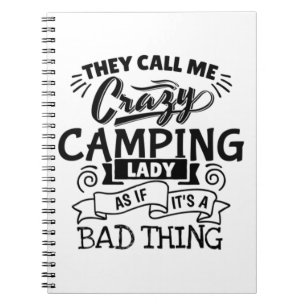 Camping Lady Notitieboek