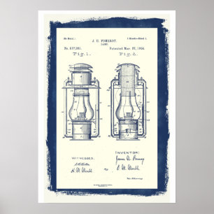  Camping Lantaarn Patent Poster