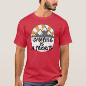 Camping Legend Since Forever gift T-shirt (Voorkant)