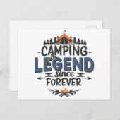 Camping Legend sinds Forever Briefkaart (Voorkant / Achterkant)